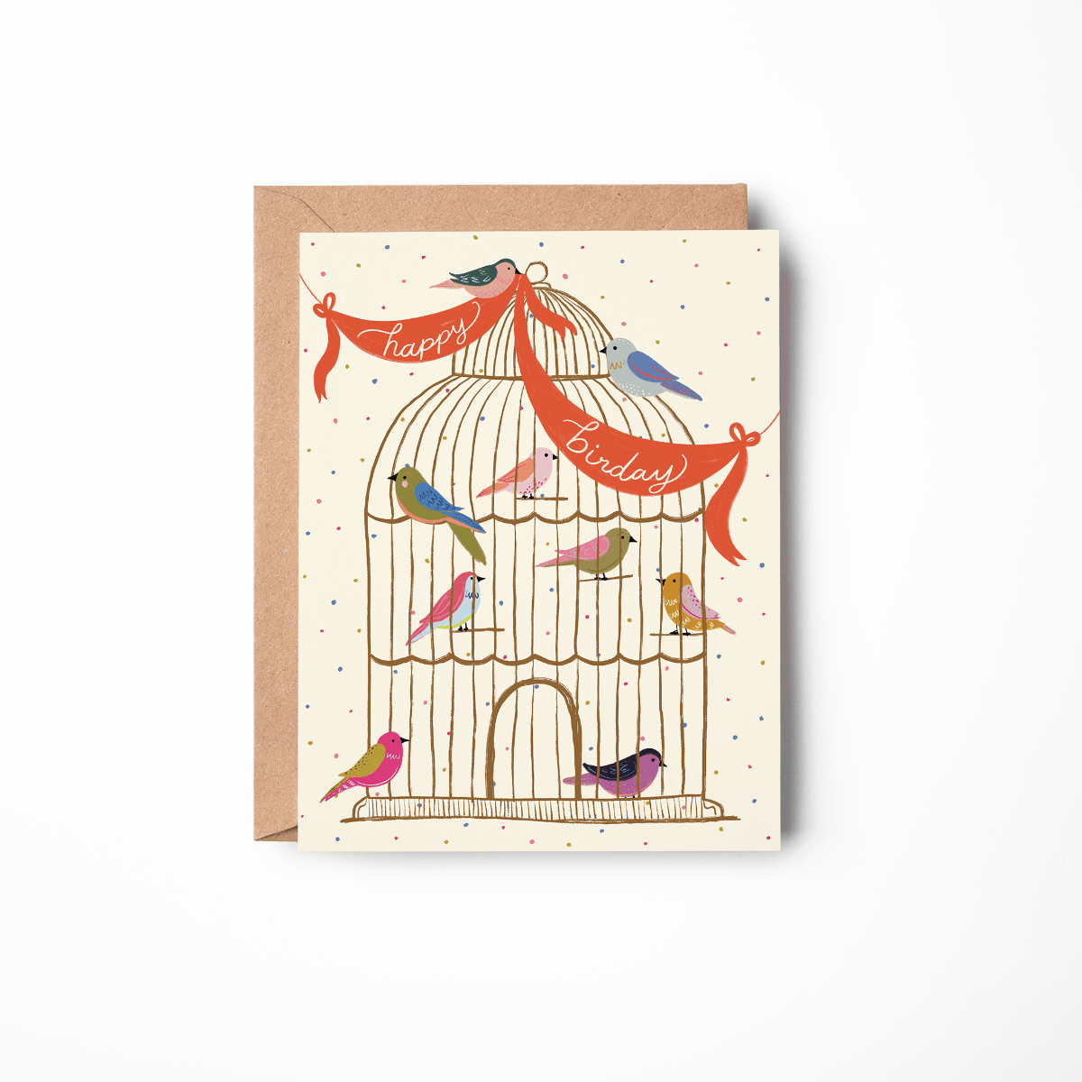 Happy Birday Card - Twirls + Twigs
