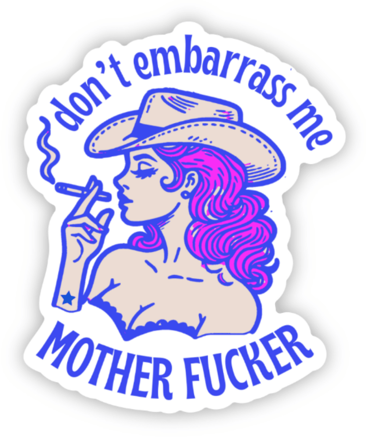 Please Don't Embarrass Me Sticker (Sabrina Carpenter) - Twirls + Twigs