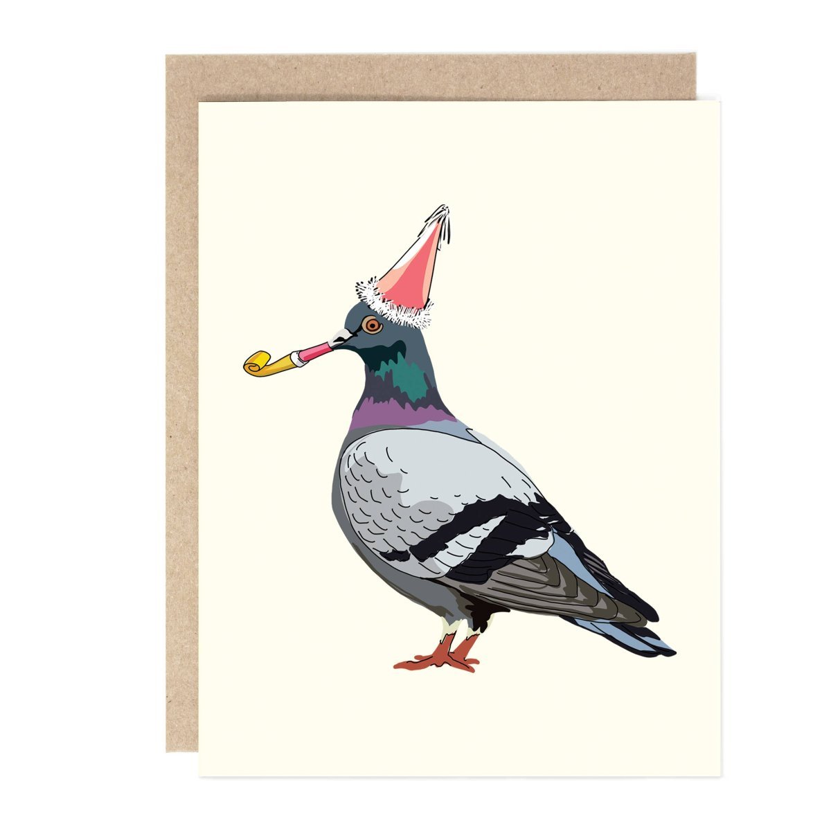 Party Pigeon Birthday Card - Twirls + Twigs