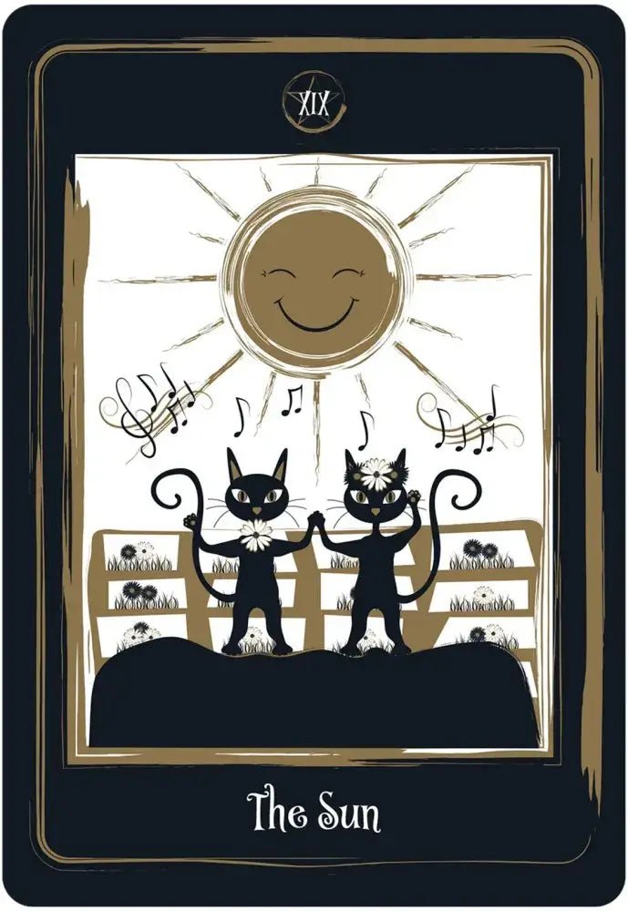 Golden Black Cat Tarot - Twirls + Twigs
