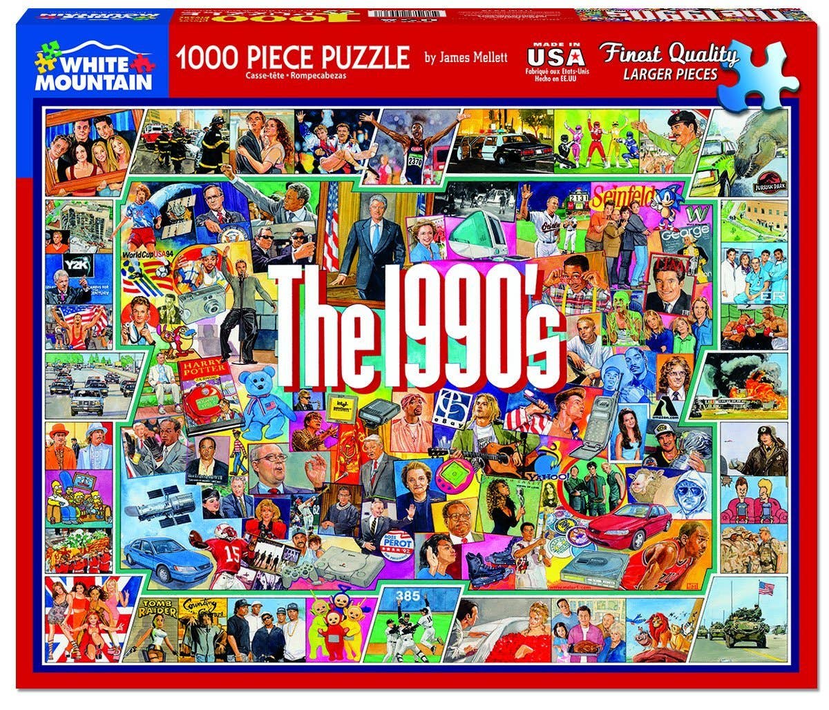 The Nineties (959pz) - 1000 Piece Jigsaw Puzzle - Twirls + Twigs