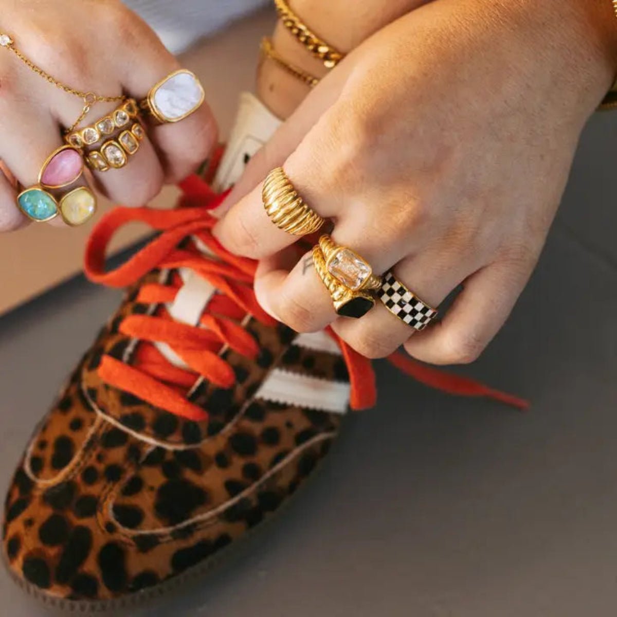 Rellery Checkerboard Ring - Twirls + Twigs