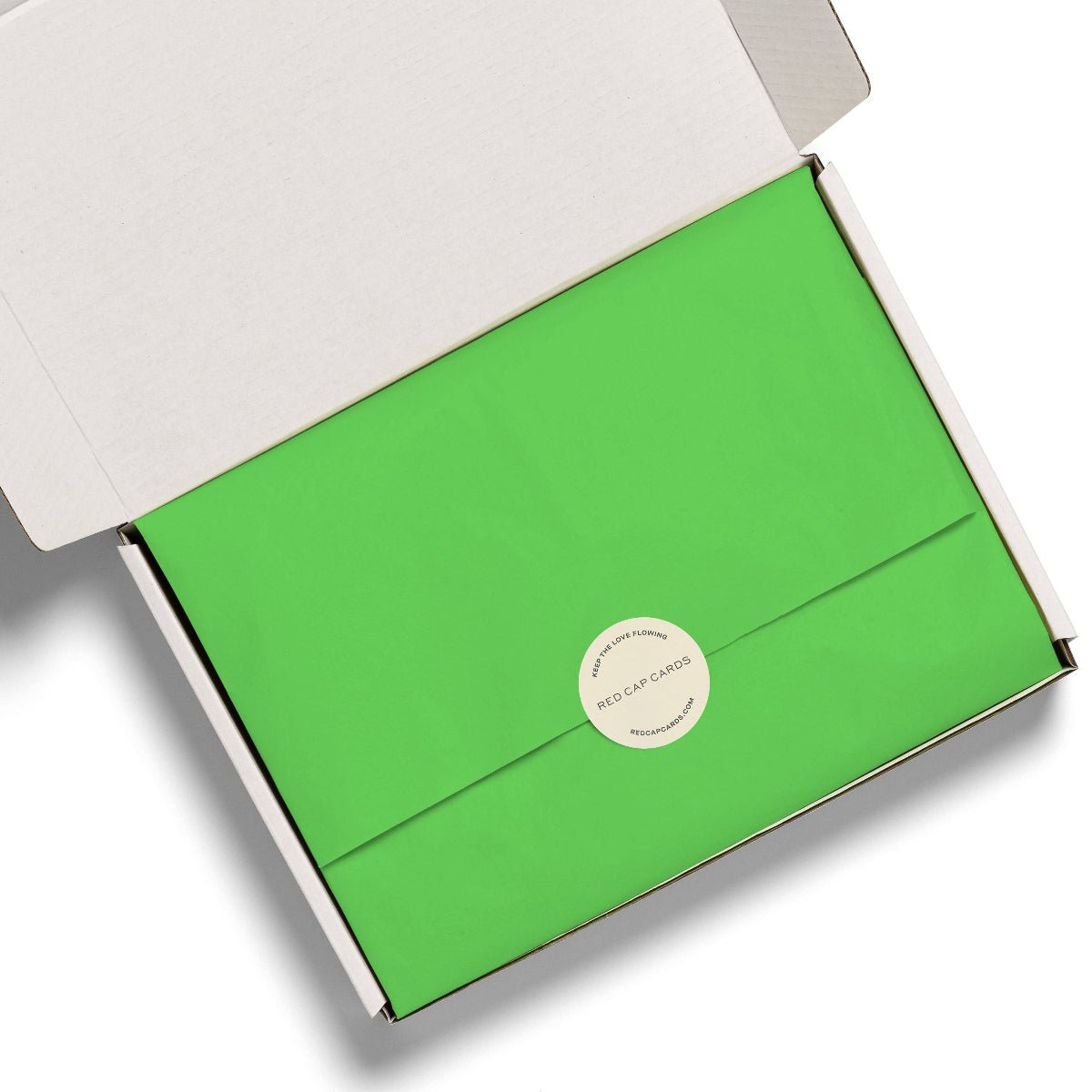 Neon Green Tissue Paper: 8 Sheets - Twirls + Twigs