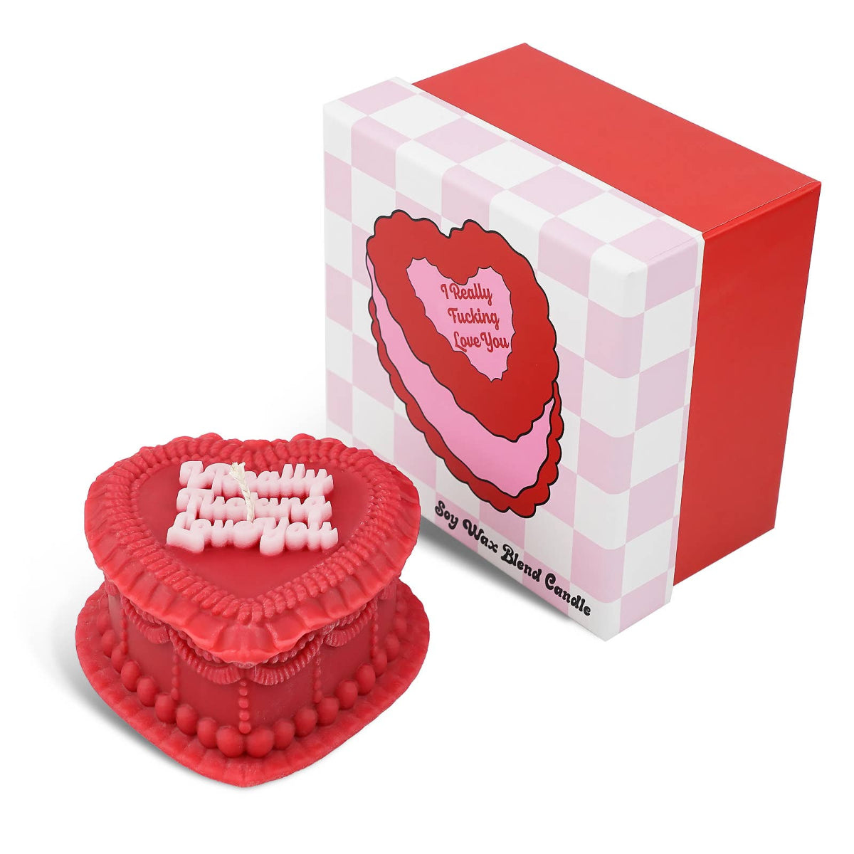 I Really Fucking Love You Heart Candle - Twirls + Twigs