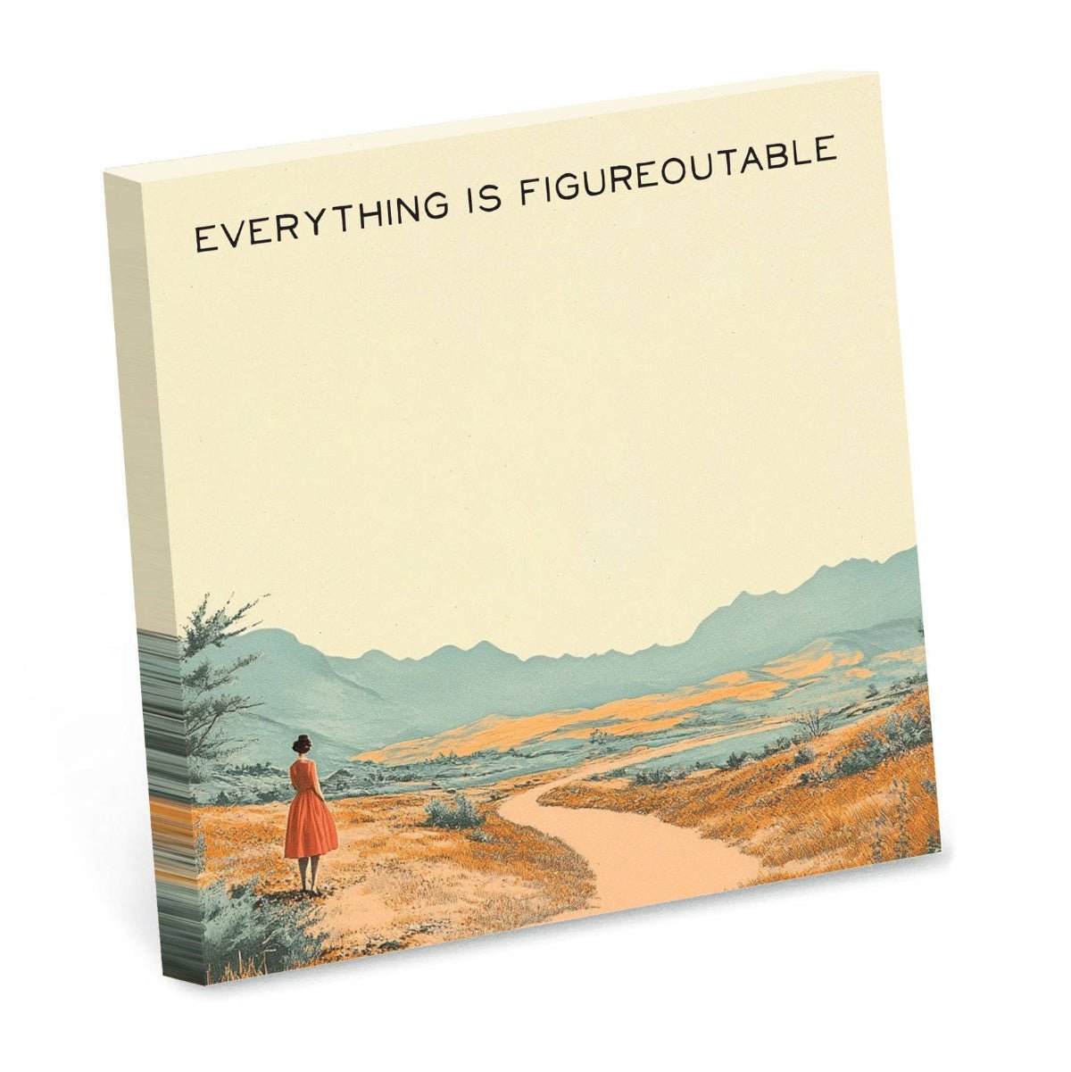 Everything is Figureoutable - Motivational Sticky Note Pad - Twirls + Twigs