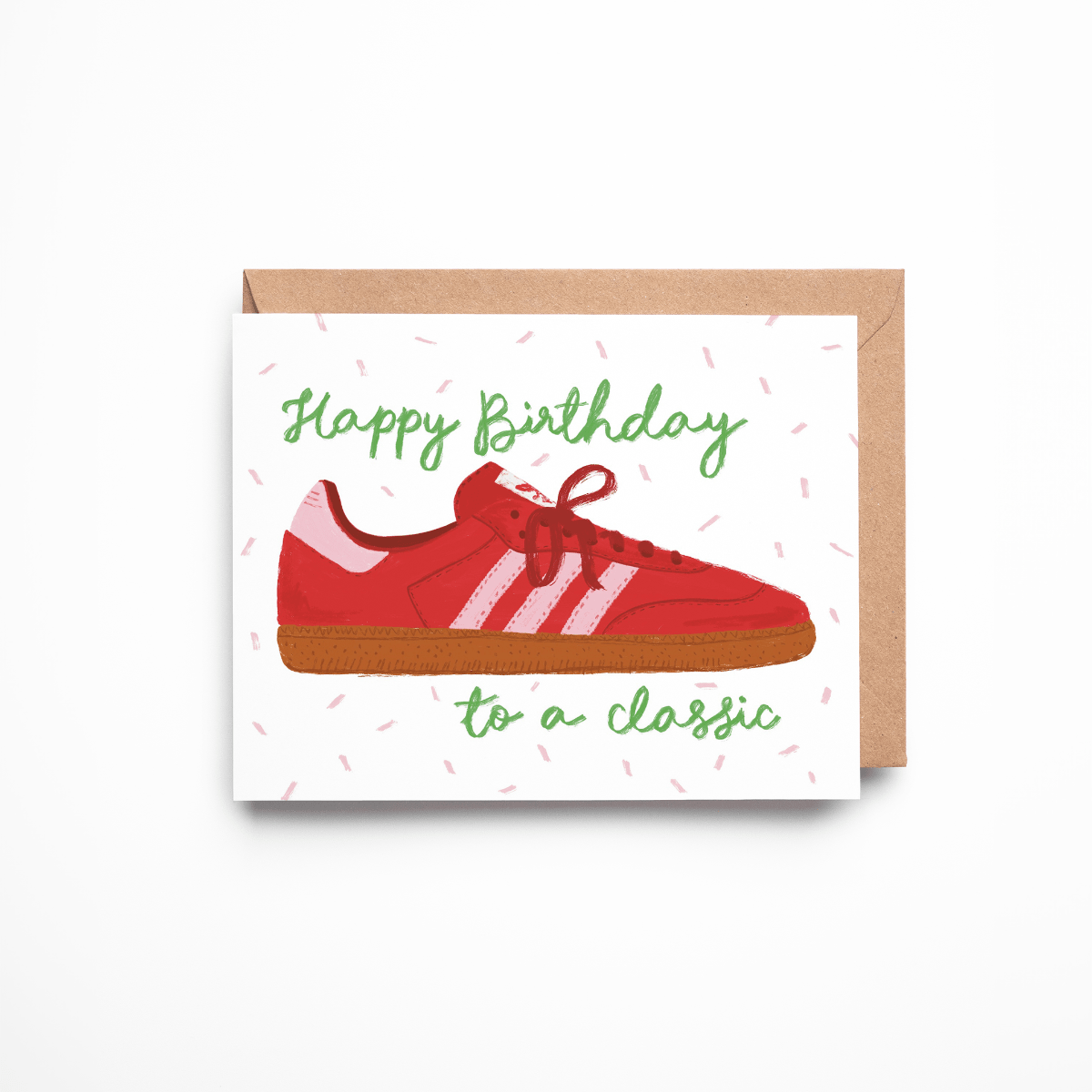 Tennis Shoe Birthday Card - Twirls + Twigs