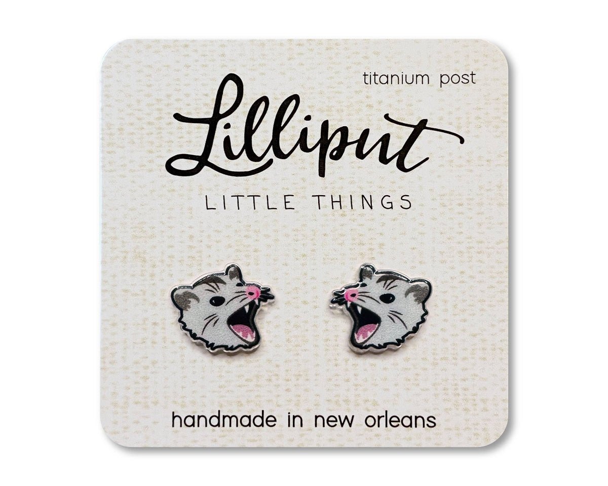 Possum Earrings - Weirdcore Earrings - Twirls + Twigs