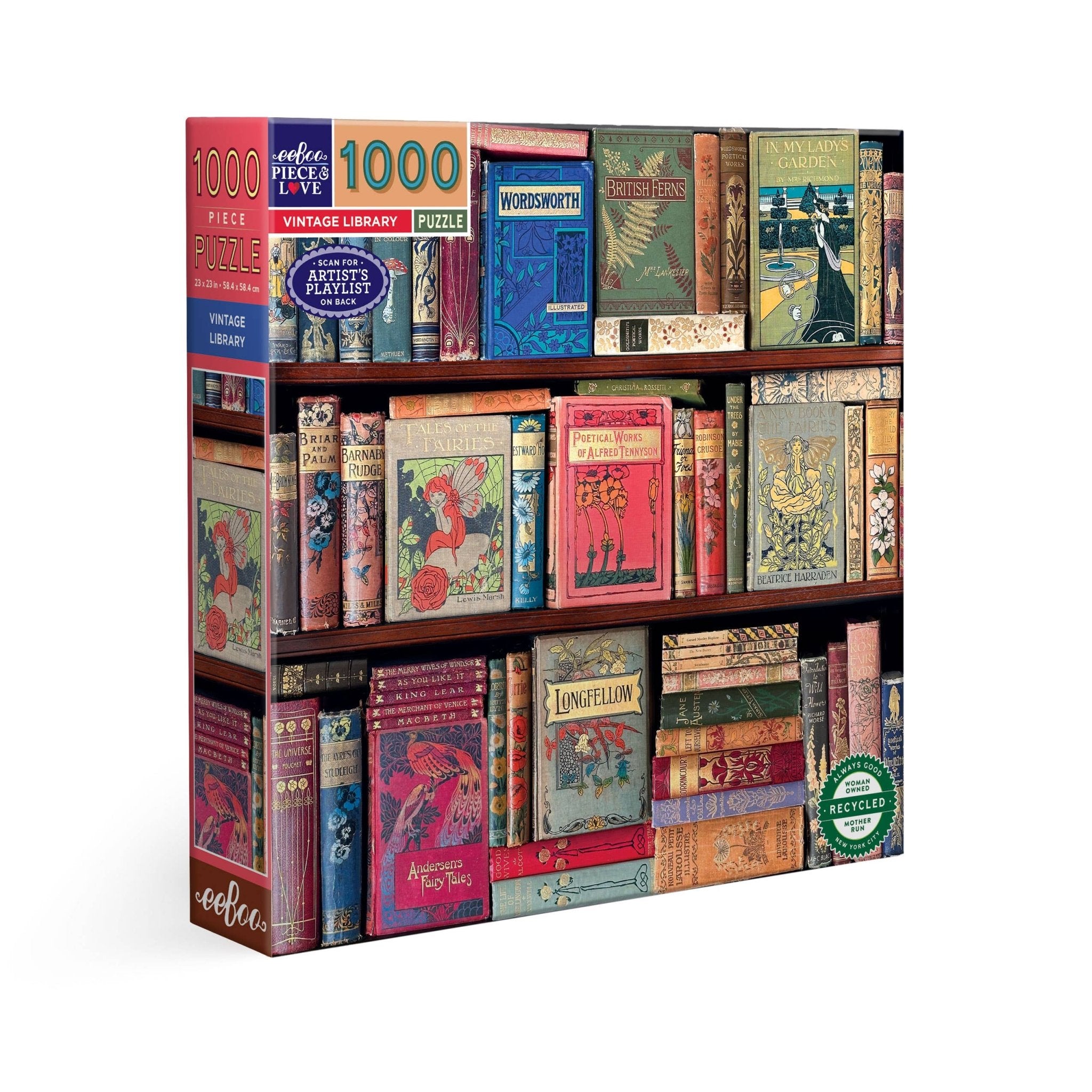 Vintage Library 1000 Piece Puzzle - Twirls + Twigs
