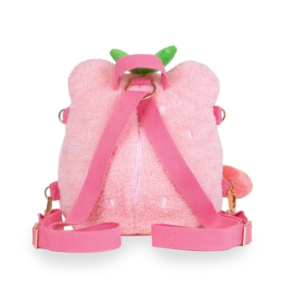 Strawberry Wawa Backpack (Cute Kawaii Pink Frog Shoulder Bag - Twirls + Twigs