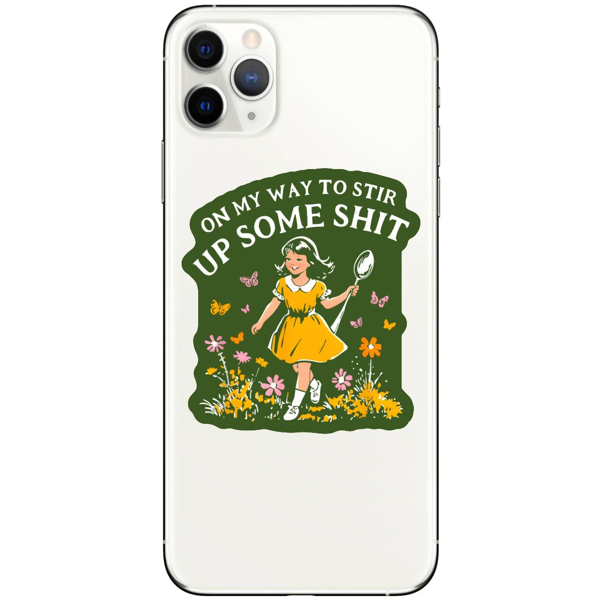 Funny Swear Flower Nature Shit Vinyl Sticker - Twirls + Twigs