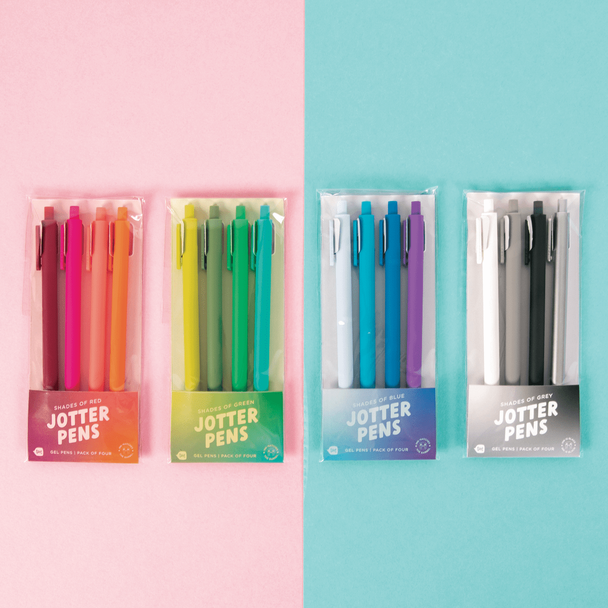 Jotter Sets 4 Pack: Gradient Reds - Twirls + Twigs