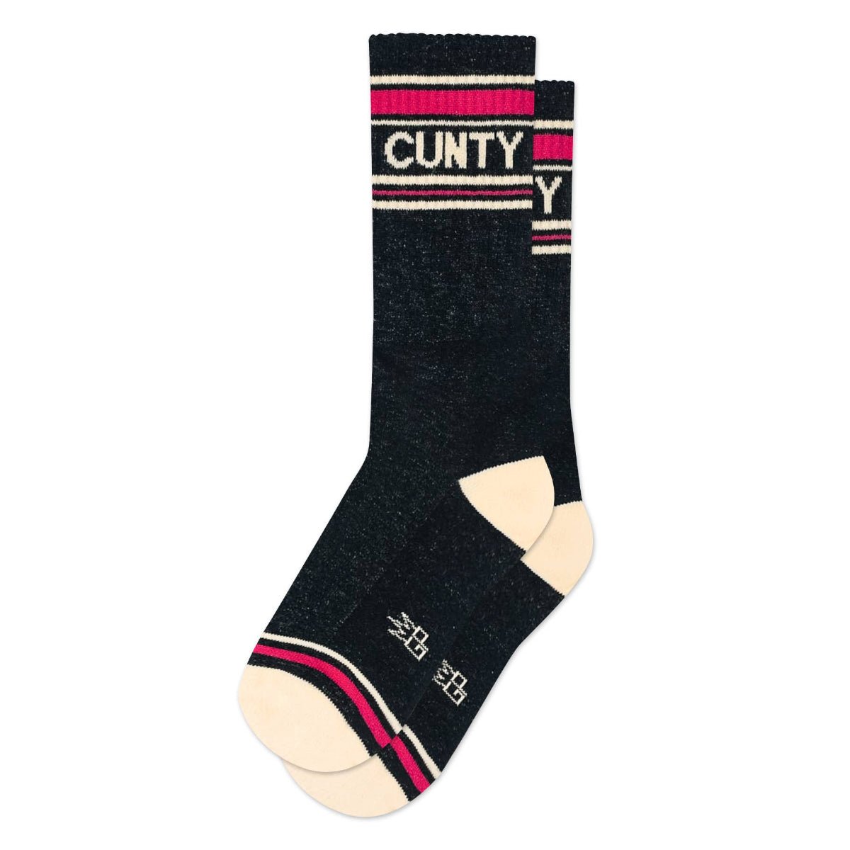 Cunty Gym Crew Socks - Twirls + Twigs