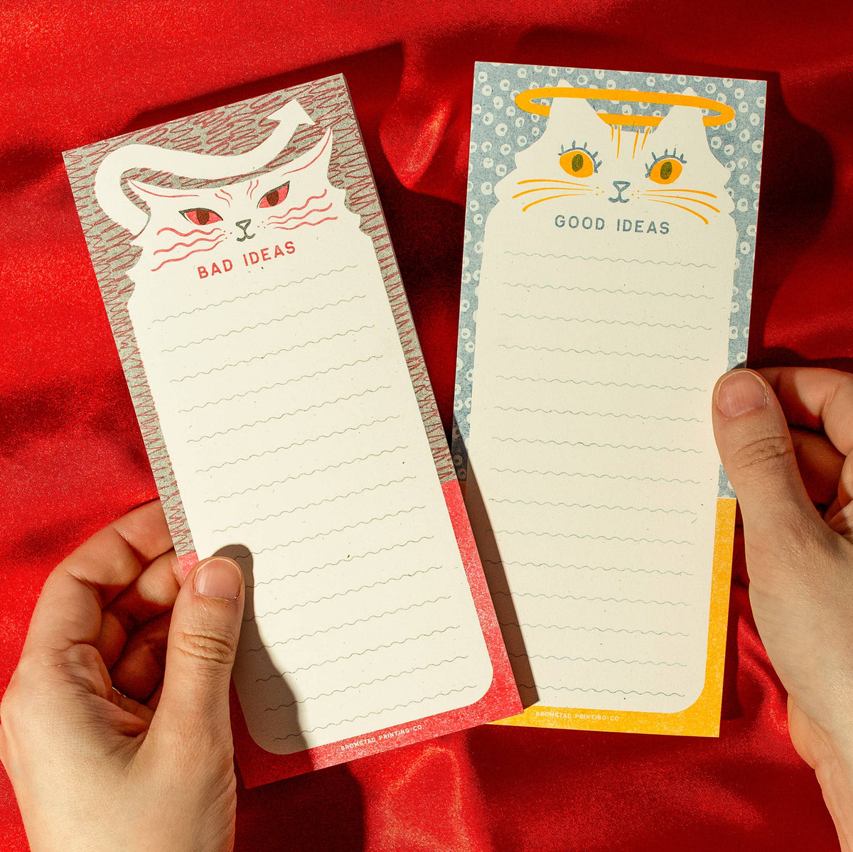 Good Ideas - Tall Risograph Notepad - Twirls + Twigs