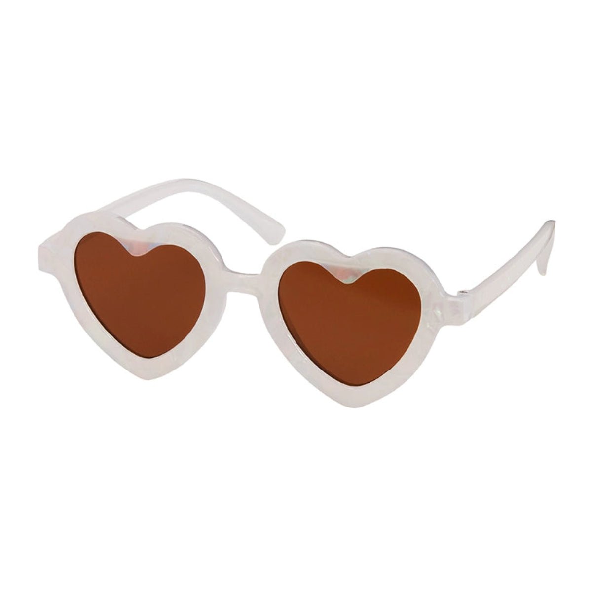 Kids Heart Pearlized Sunglasses - Twirls + Twigs