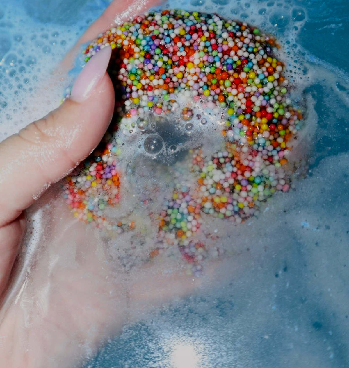 Donut Bath Bomb | Rainbow (Airbrush) - Twirls + Twigs
