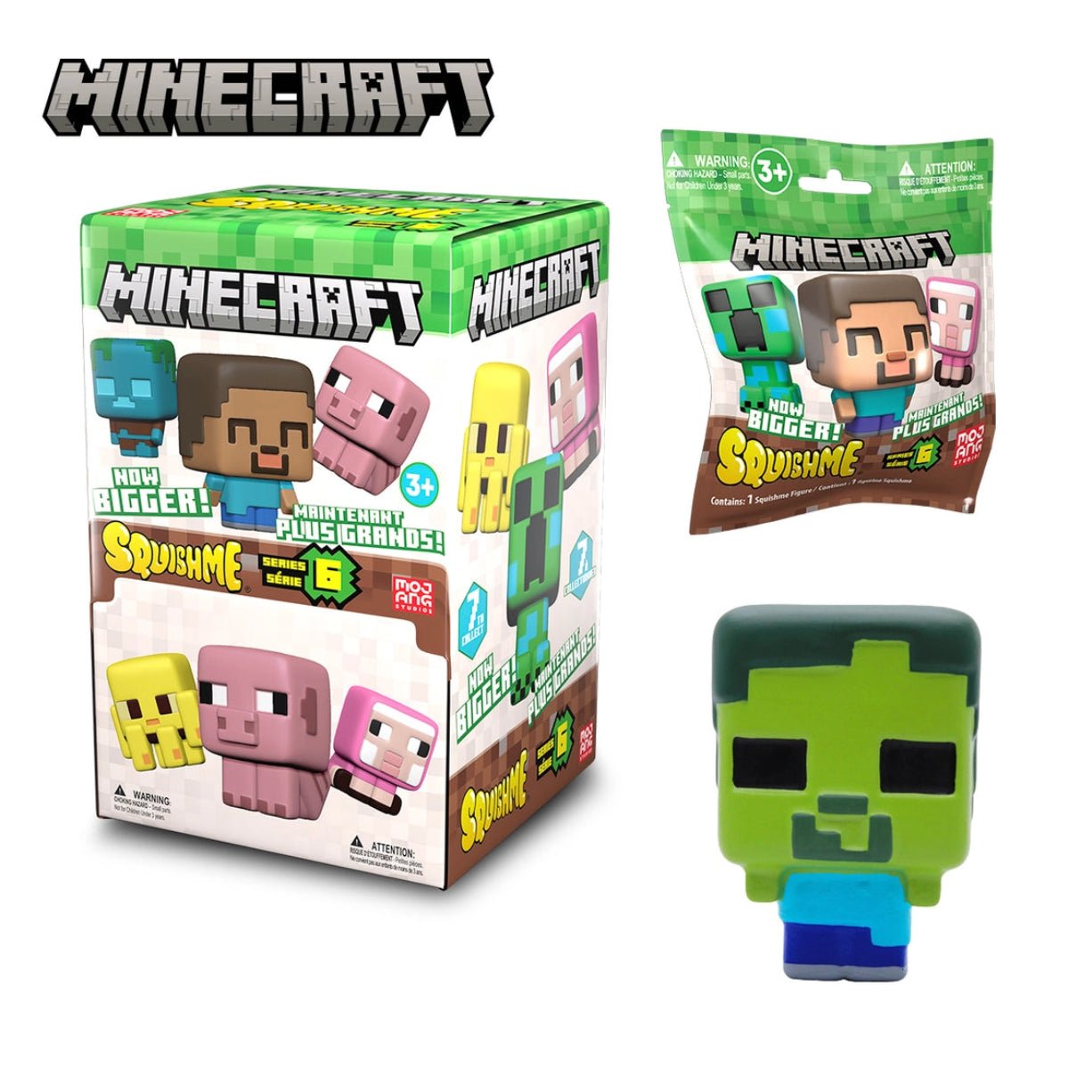 Minecraft 3.5" Bigger Squishme Scented Figures - Twirls + Twigs