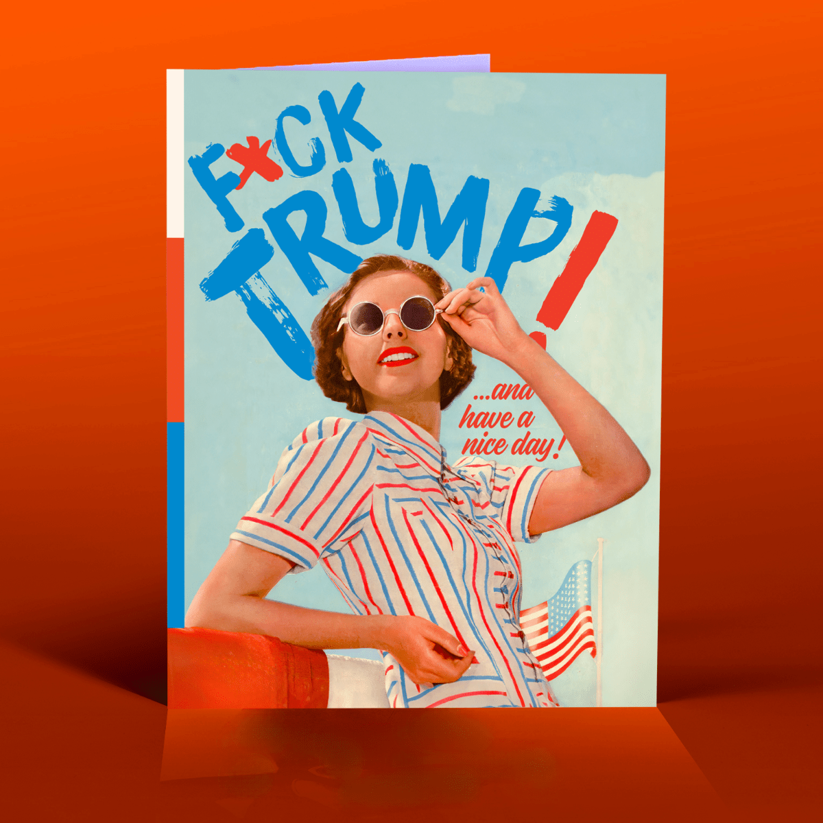 FCK TRUMP! Political Card - Twirls + Twigs