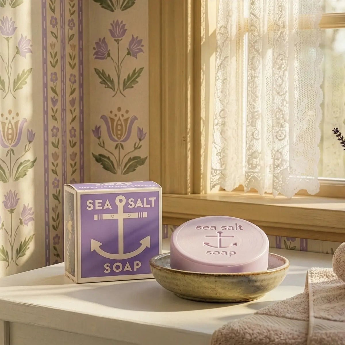 Sea Salt Lavender Bar Soap - Twirls + Twigs