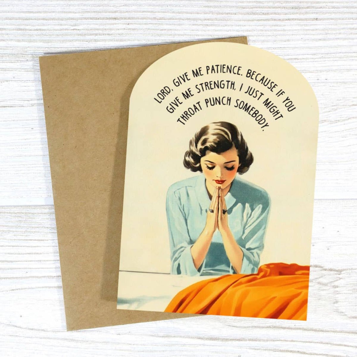 Lord, Give Me Patience - Prayer Greeting Card - Twirls + Twigs