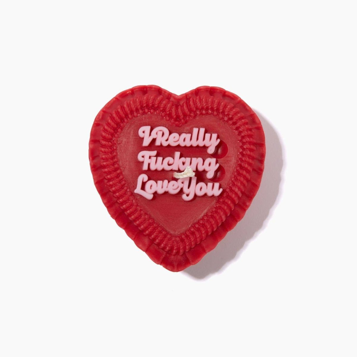I Really Fucking Love You Heart Candle - Twirls + Twigs