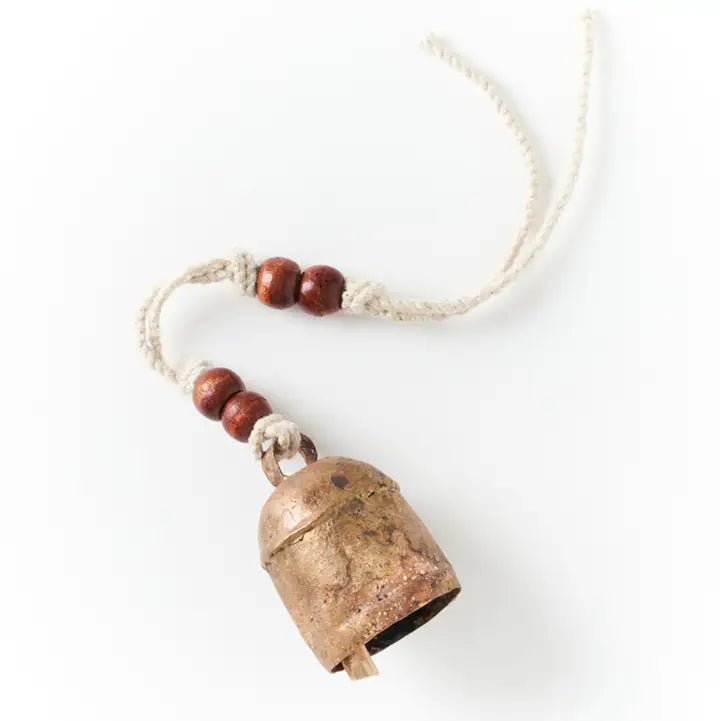 6" Rustic Noah Cow Bell Wind Chime - Hand Tuned - Twirls + Twigs