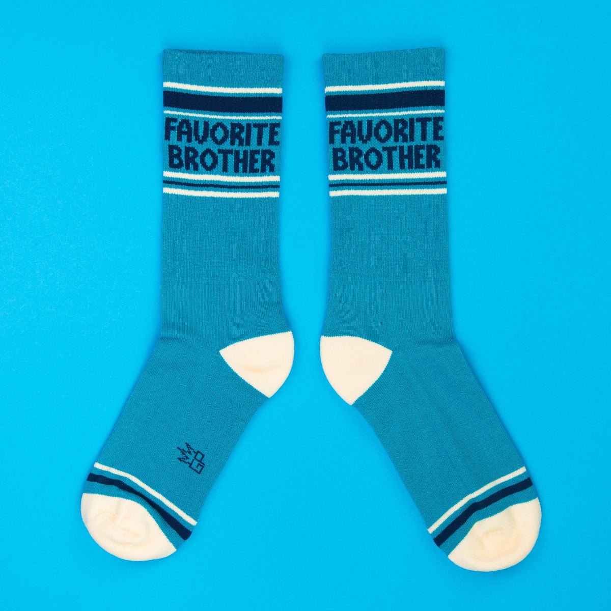 Favorite Brother Gym Crew Socks - Twirls + Twigs