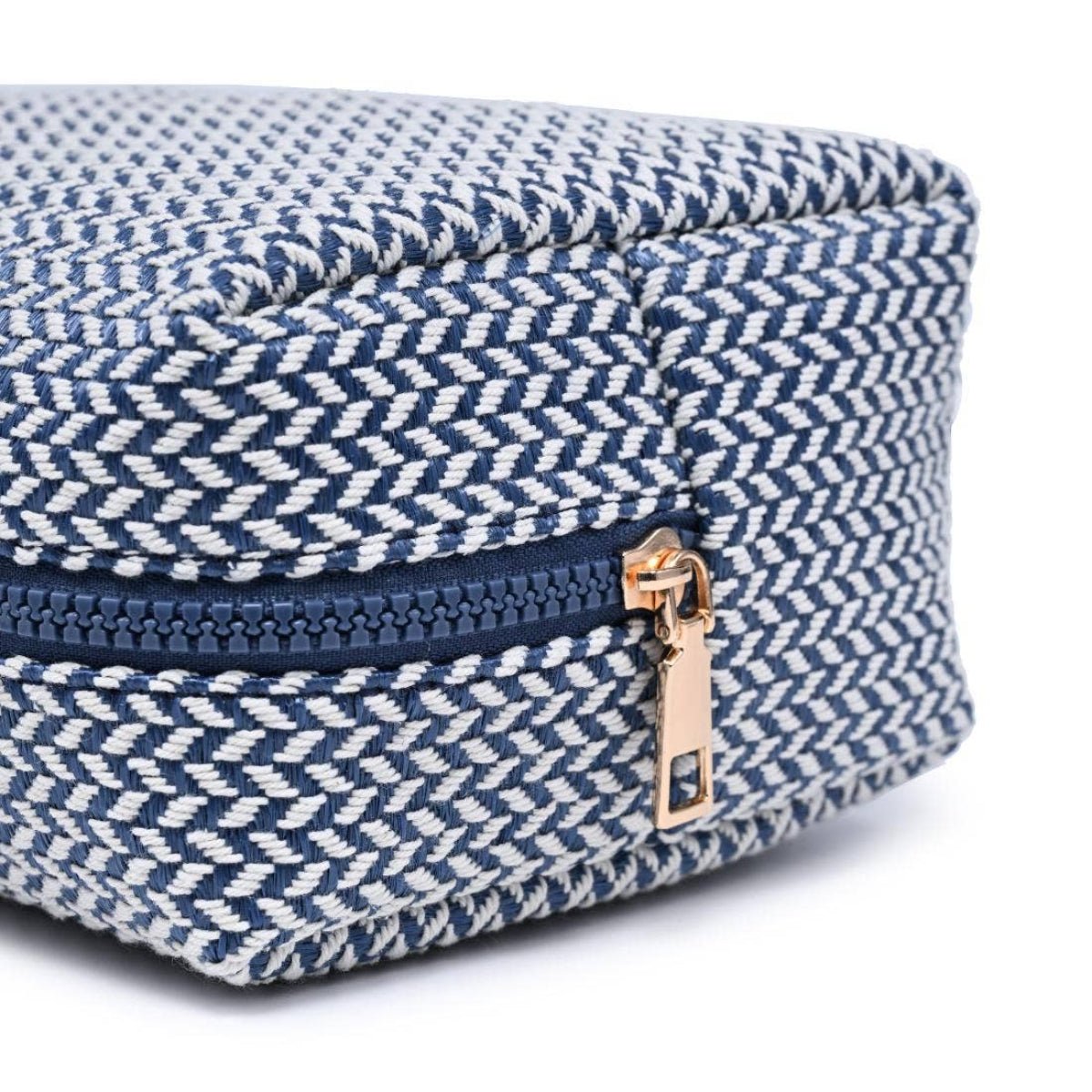 Switchback Cosmetic & Travel Organizer Pouch: Black - Twirls + Twigs