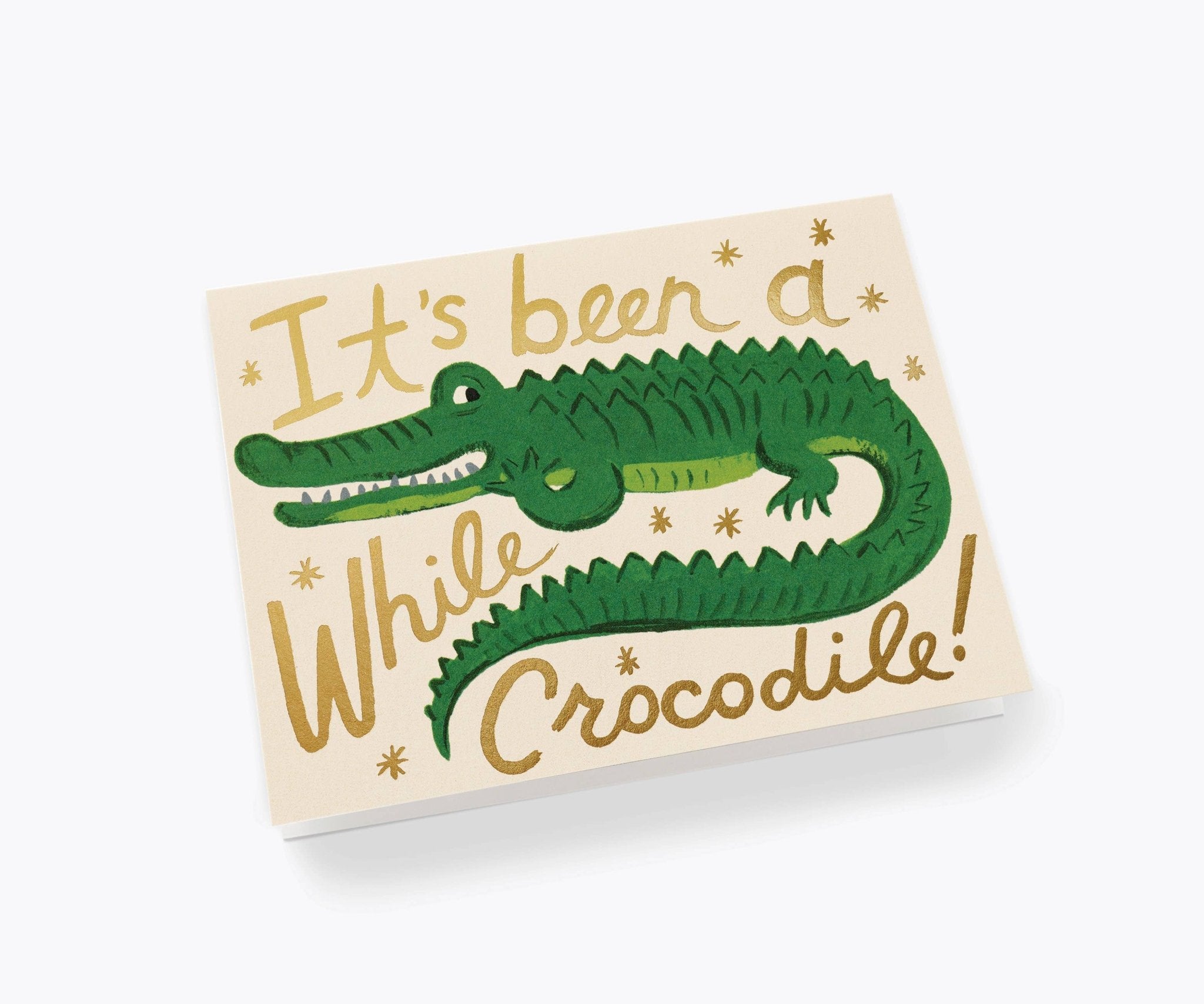 Been A While Crocodile Card - Twirls + Twigs