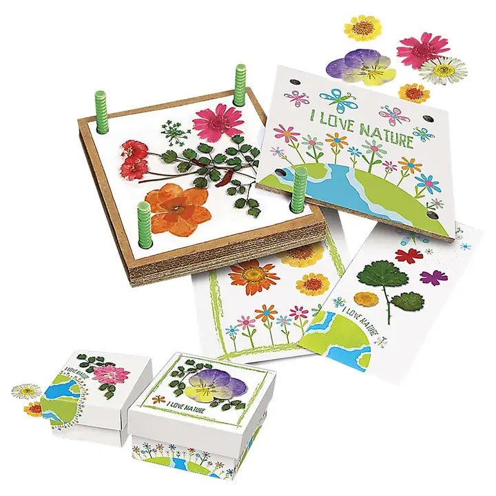 Green Creativity - Pressed Flower Art - Twirls + Twigs