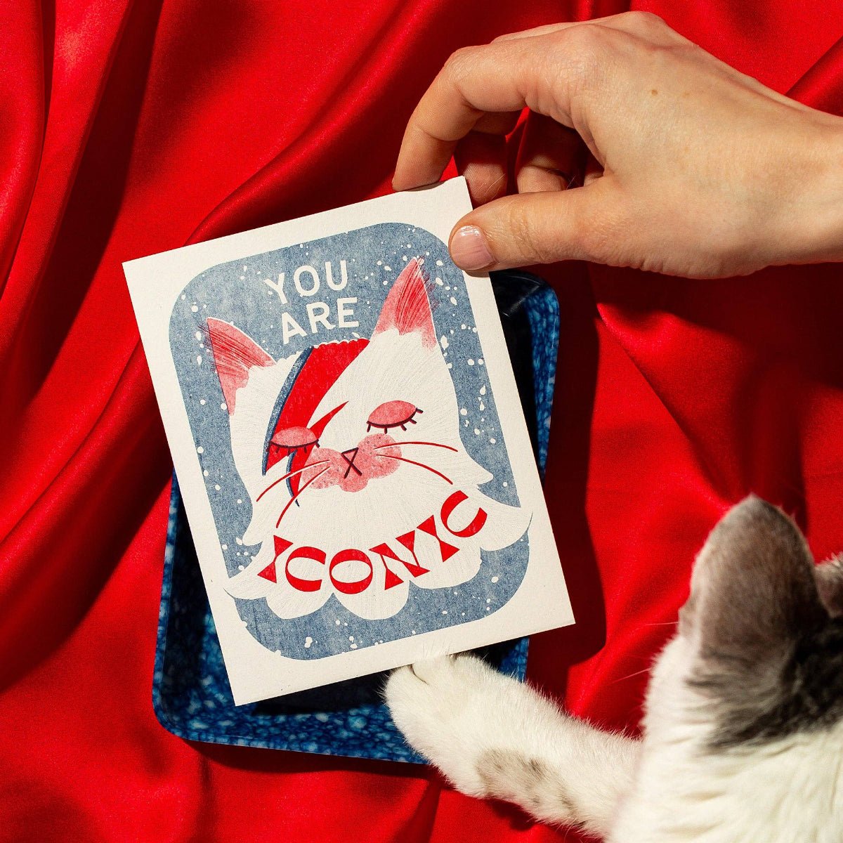 You Are Iconic - Risograph Greeting Card - Twirls + Twigs