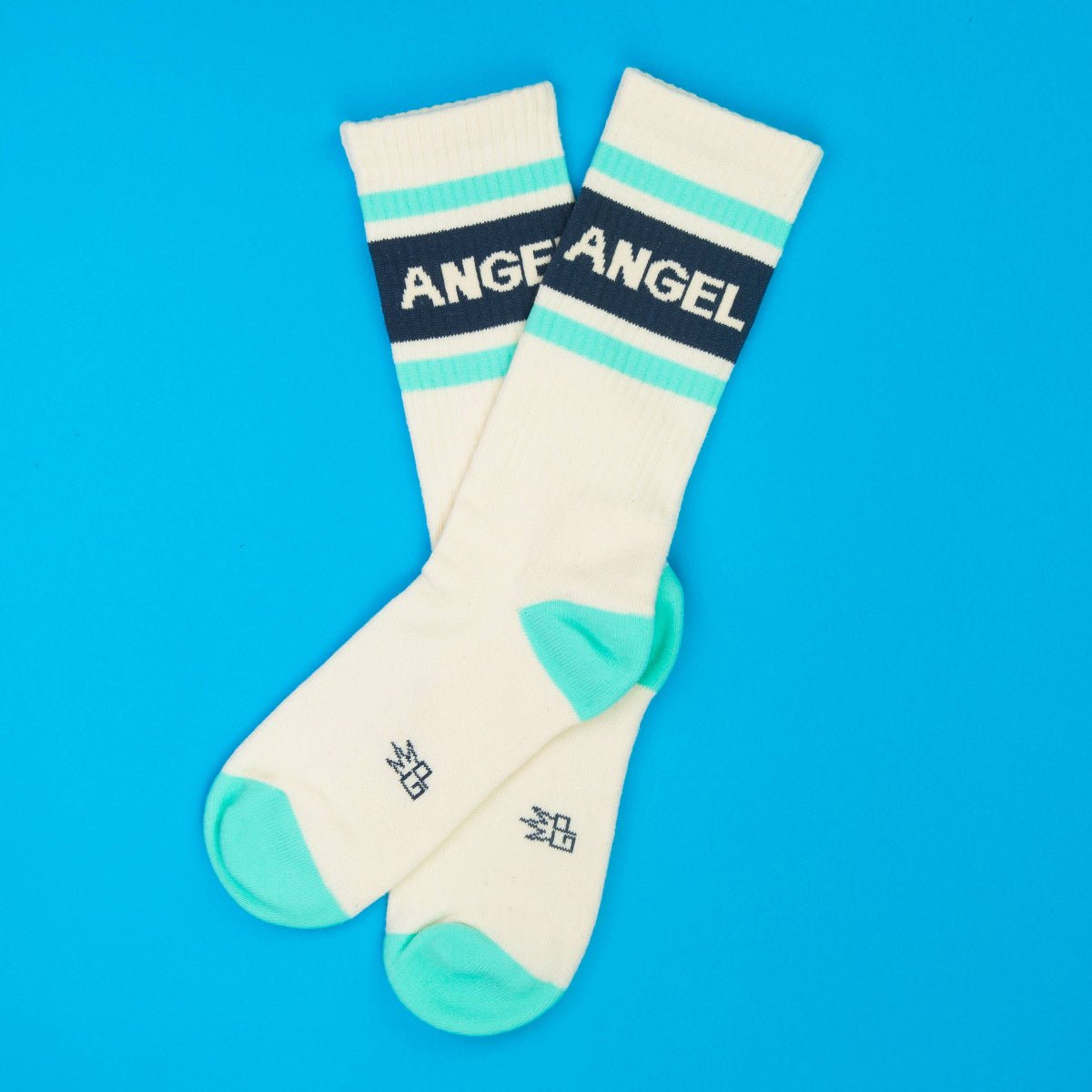 Angel Gym Crew Socks - Twirls + Twigs