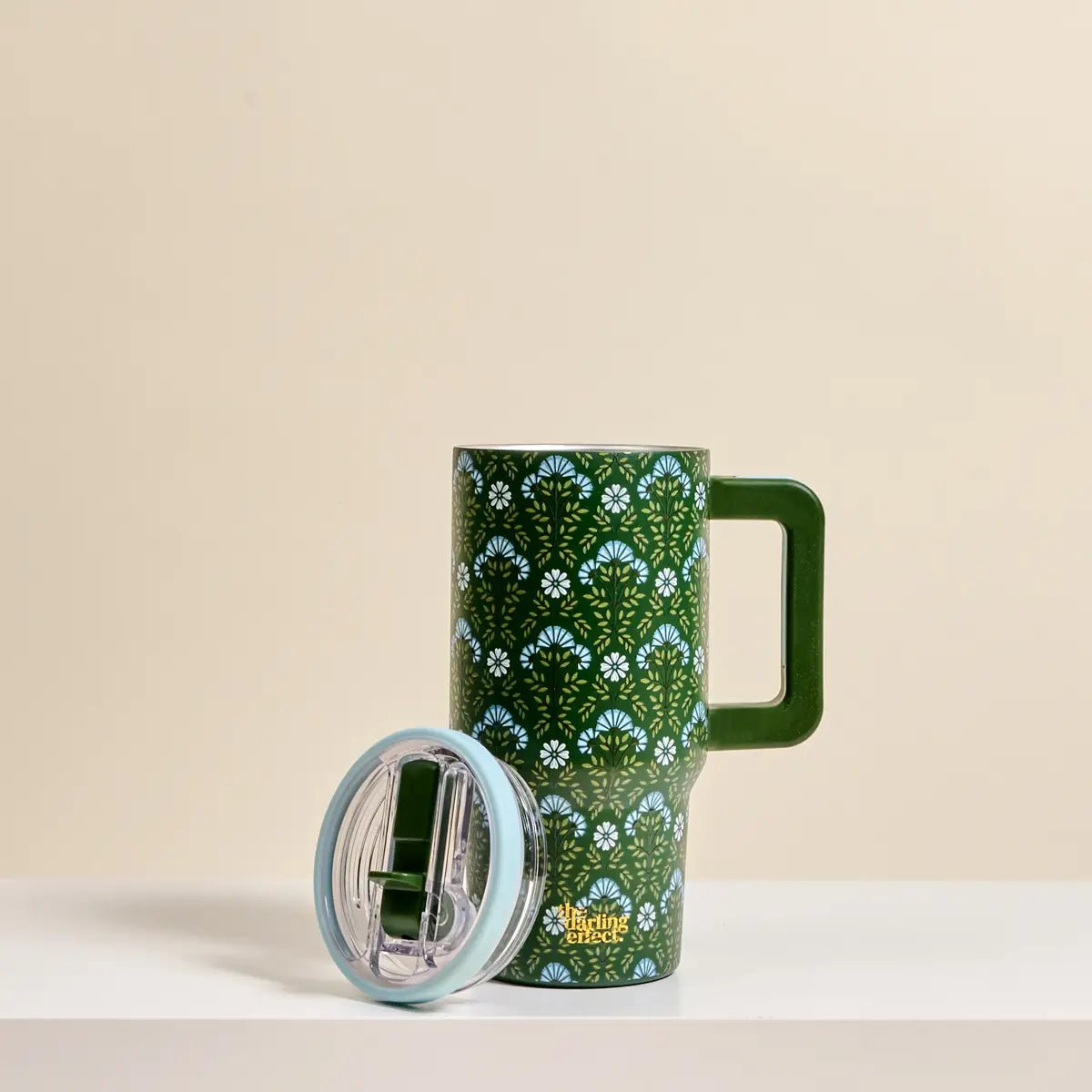 20 oz Lifestyle Flip Straw Tumbler–Everbloom Forest Green - Twirls + Twigs