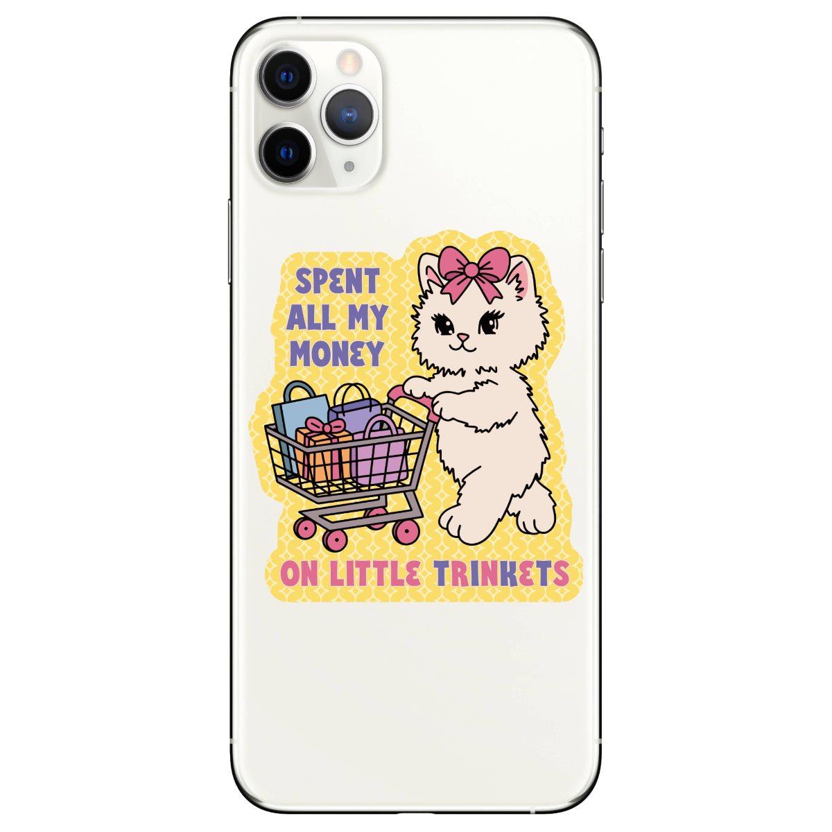 Adorable Trinket Kitty Cat Shop Vinyl Sticker - Twirls + Twigs