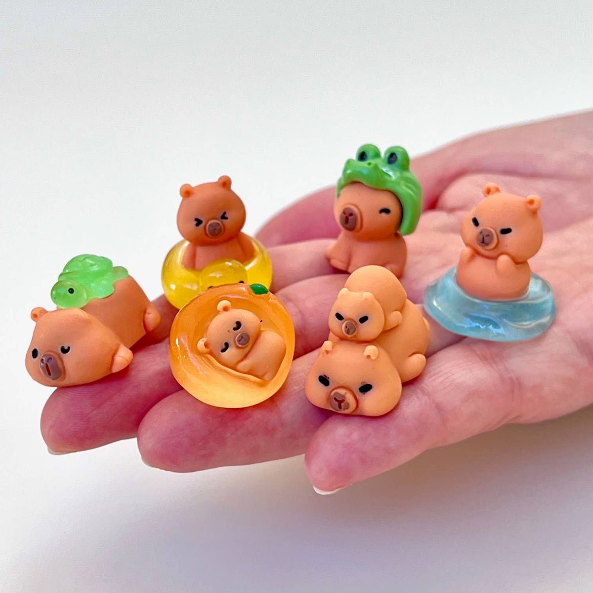 Cute Capybara Miniature Figurines - Twirls + Twigs