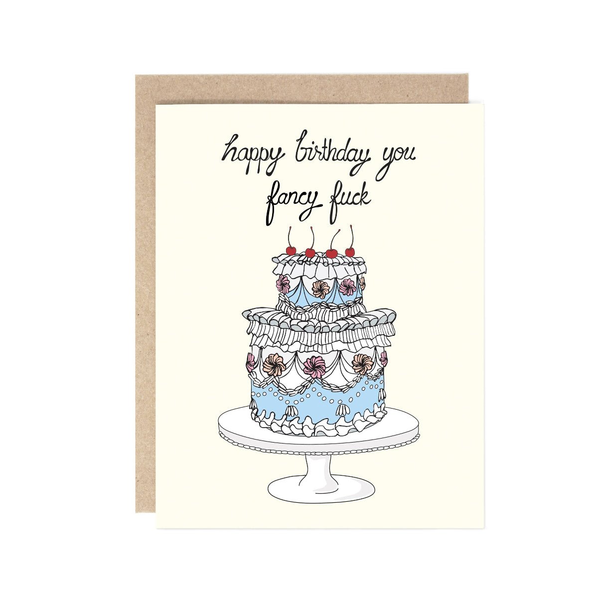 You Fancy Birthday Cake Card - Twirls + Twigs