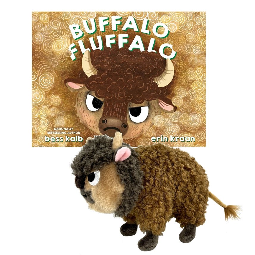 Buffalo Fluffalo Plush with Book - Twirls + Twigs