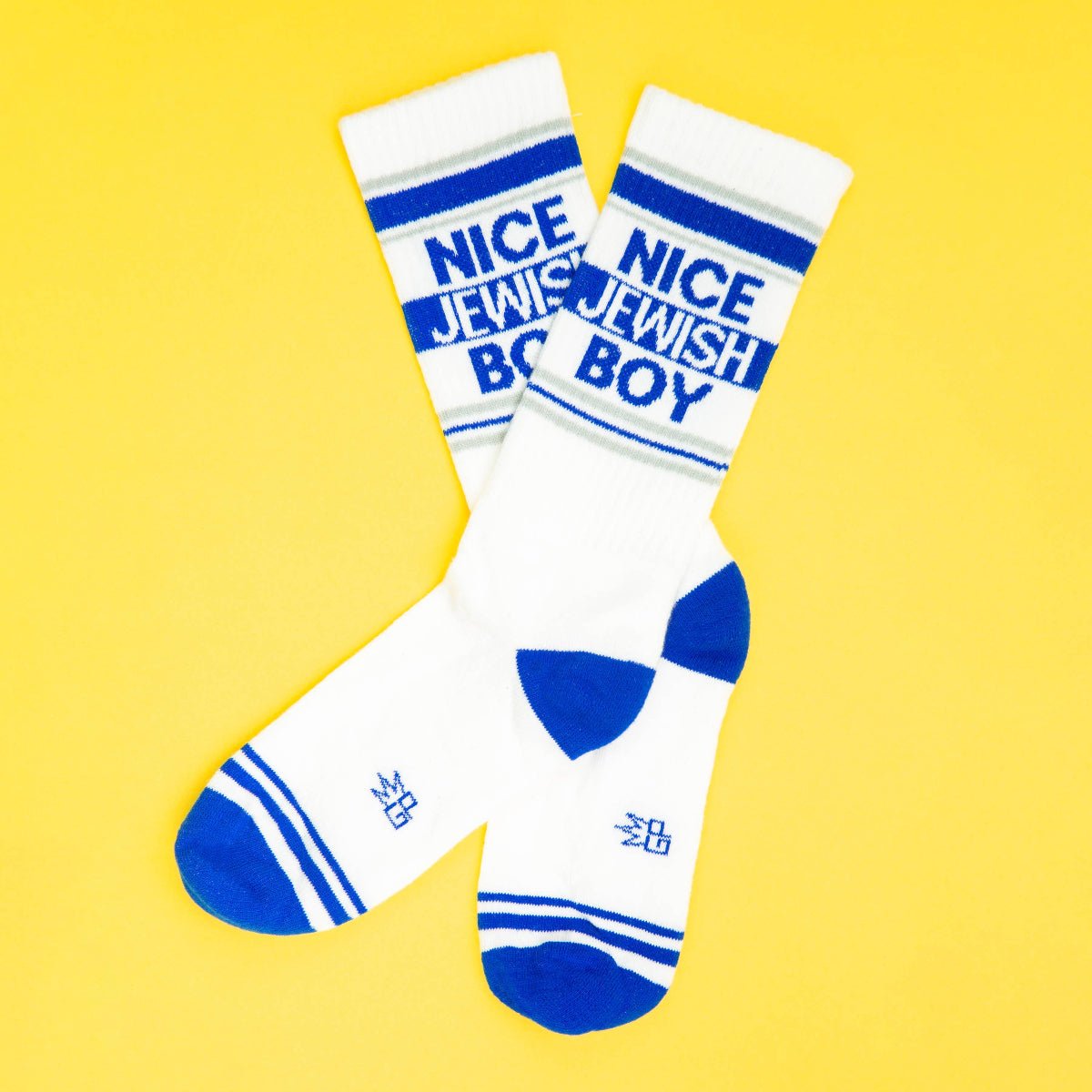 Nice Jewish Boy Gym Crew Socks - Twirls + Twigs