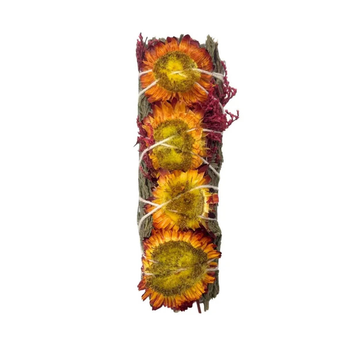 Sage Bundle - Orange Strawflower & Cedar - Twirls + Twigs