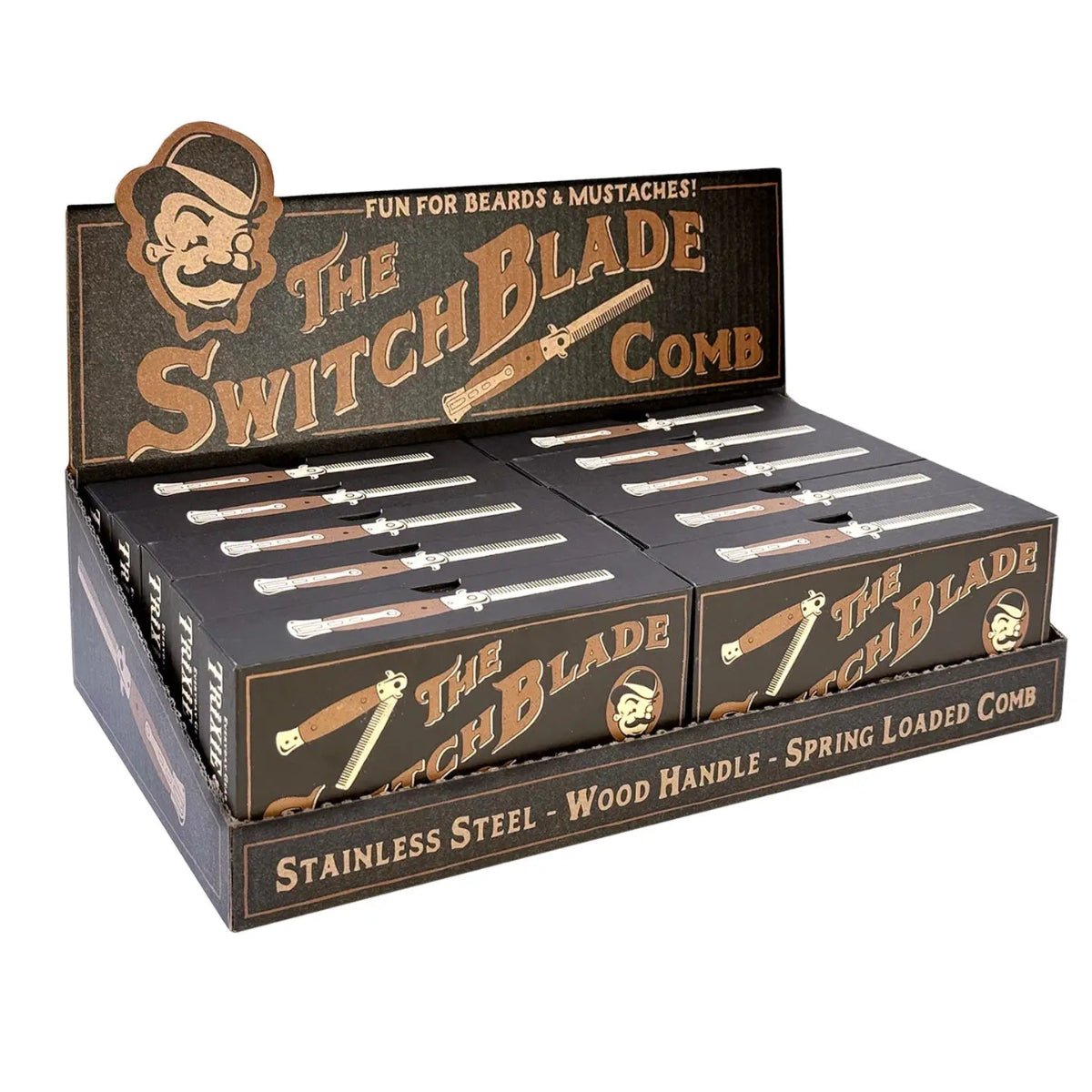 Switchblade Comb – Spring - Action Grooming Tool - Twirls + Twigs