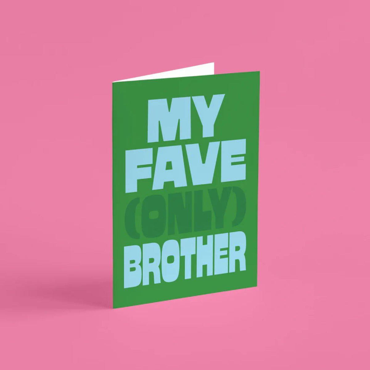 My Fave (Only) Brother Card - Twirls + Twigs