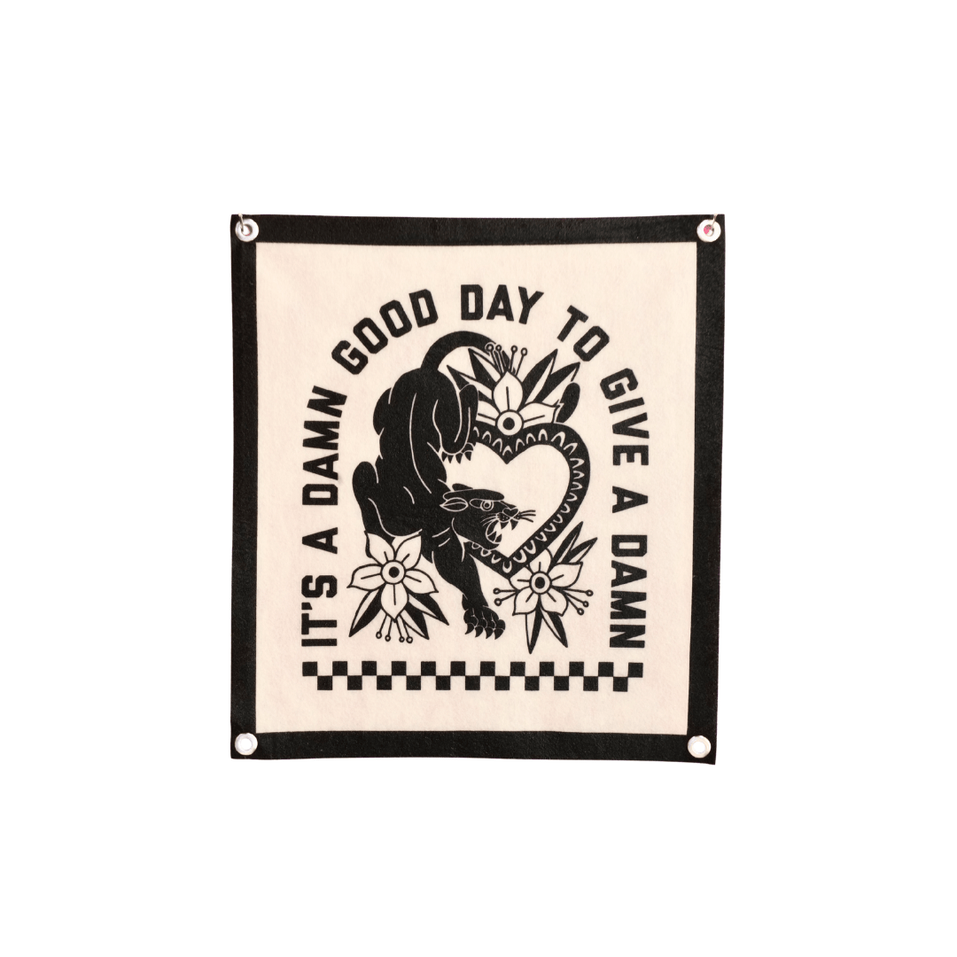 Damn Good Day Jaguar Banner - Twirls + Twigs