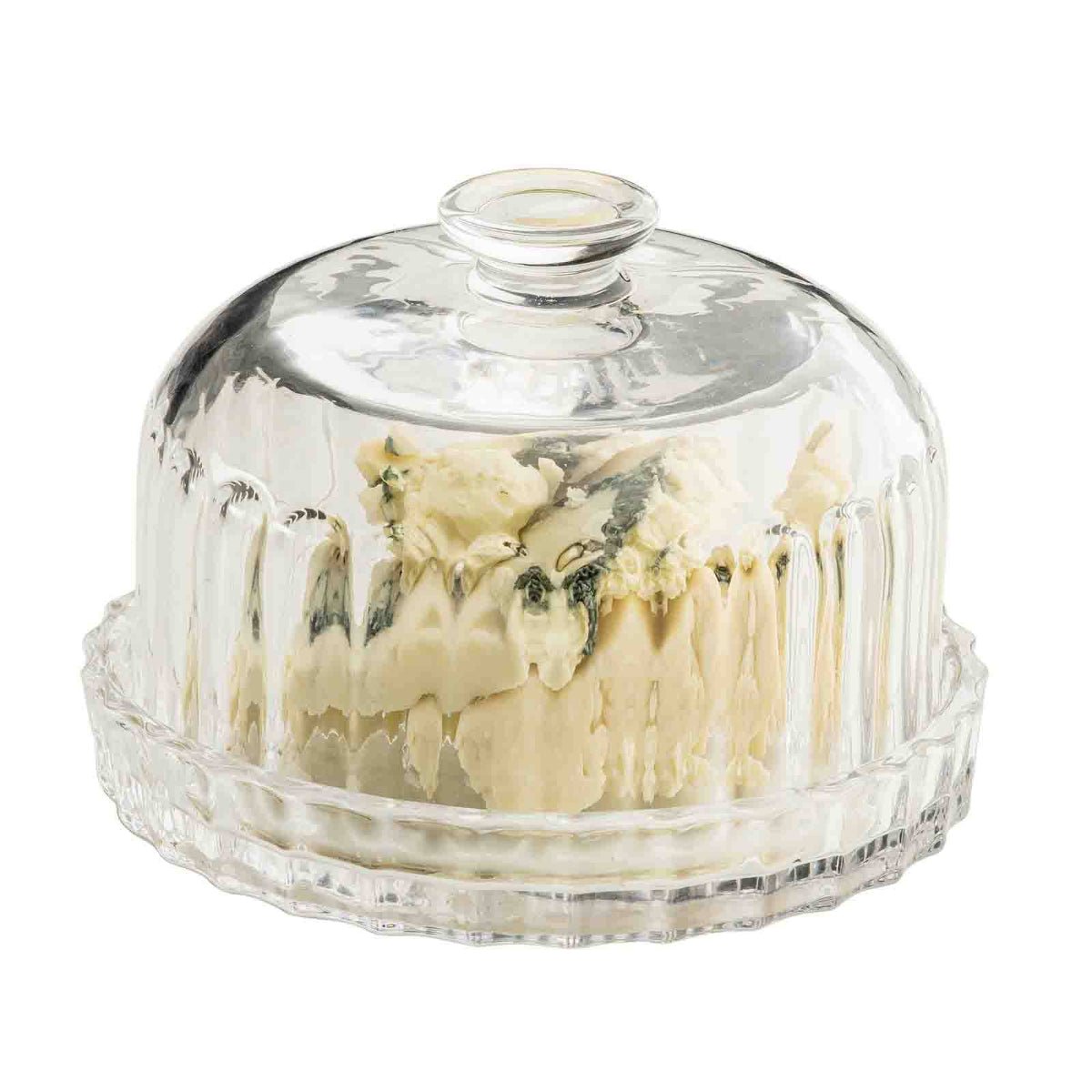 Glass Dessert Dish with Lid - Twirls + Twigs