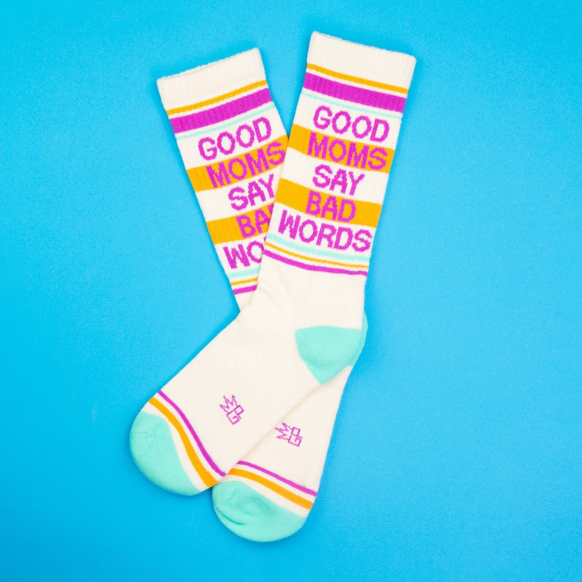 Good Moms Say Bad Words Gym Crew Socks - Twirls + Twigs