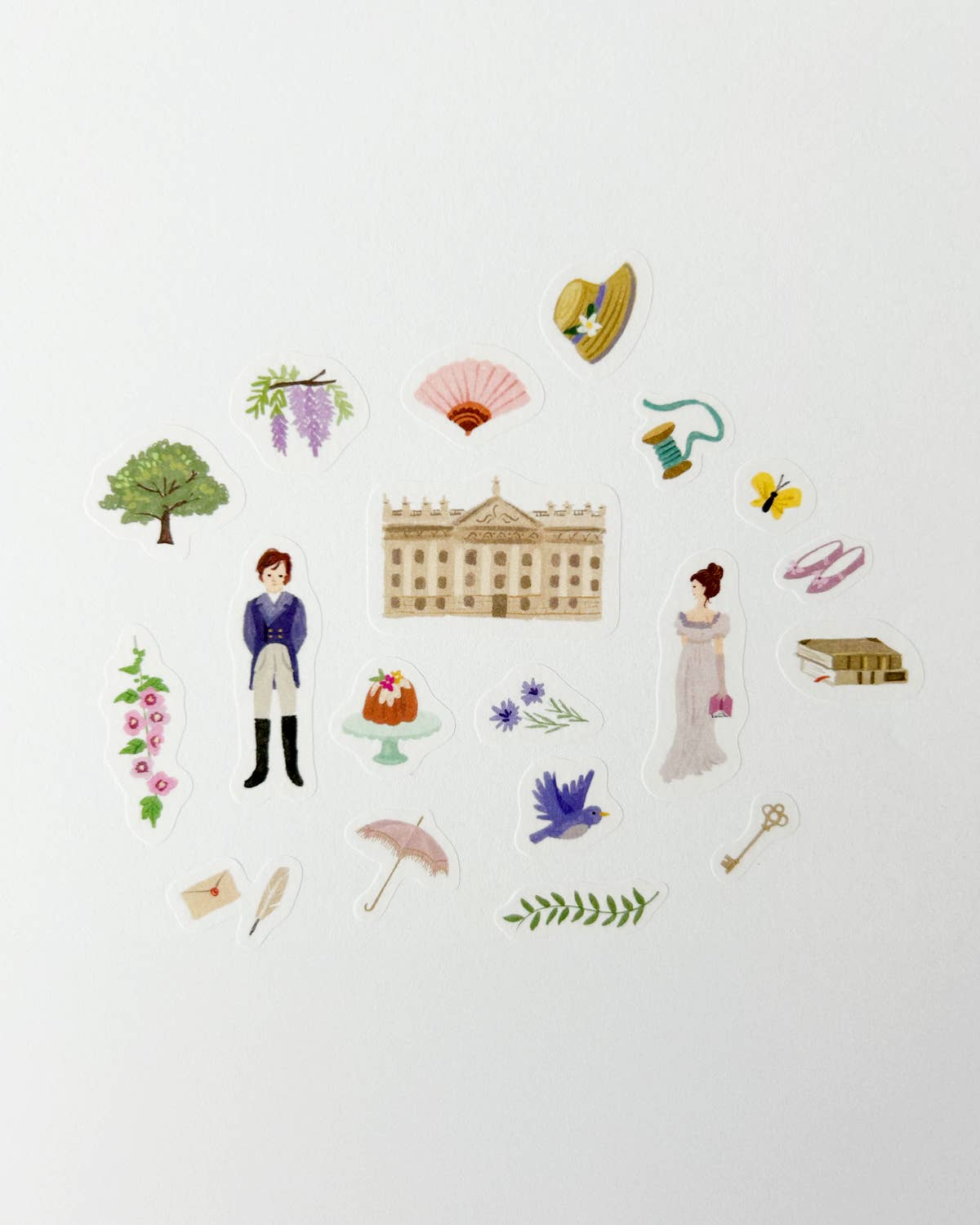 Pride and Prejudice Curious Library Washi Stickers - Twirls + Twigs