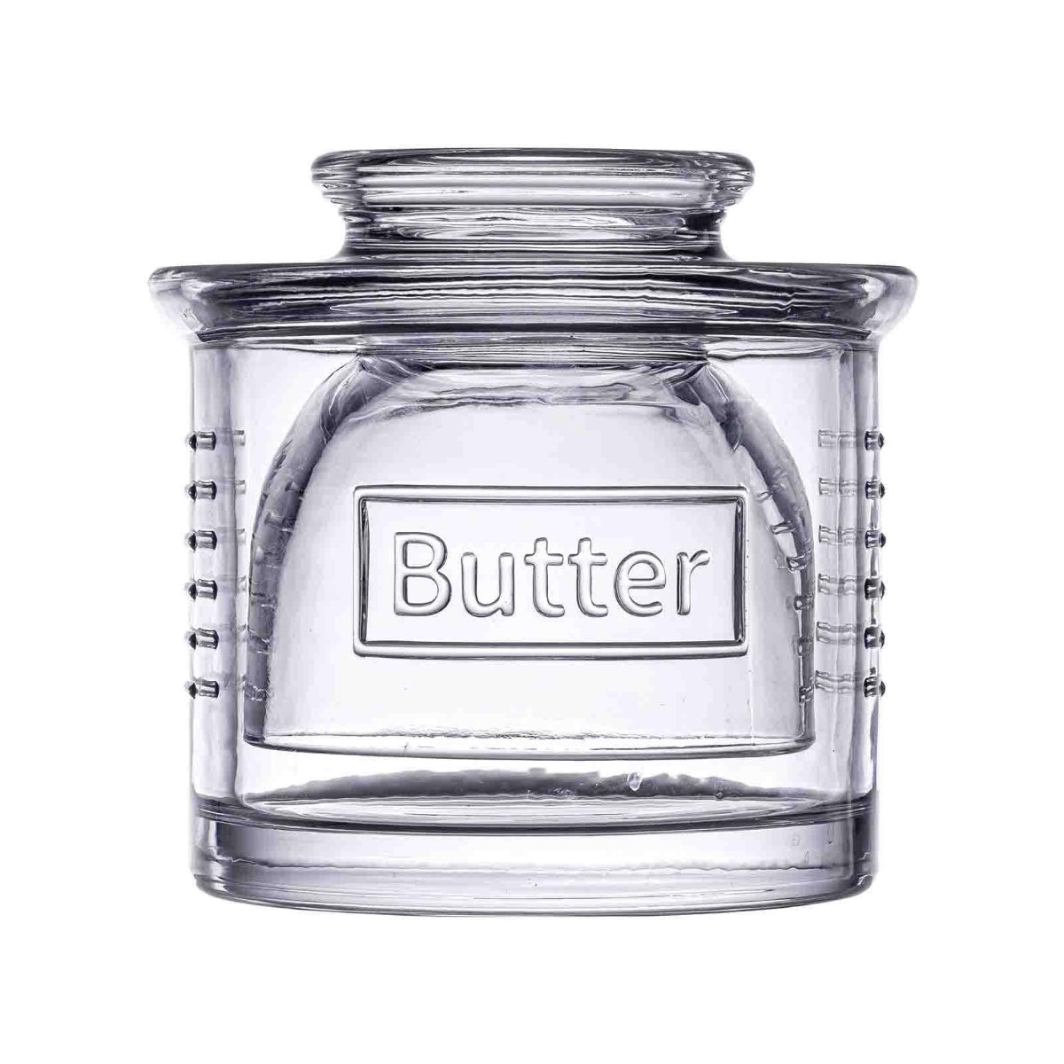 Glass French Butter Crock - Twirls + Twigs