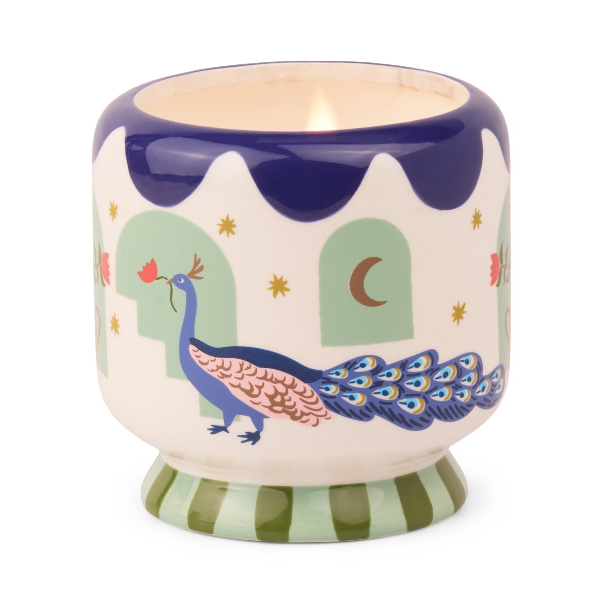 A DOPO 8 OZ CANDLE "PEACOCK" - Twirls + Twigs