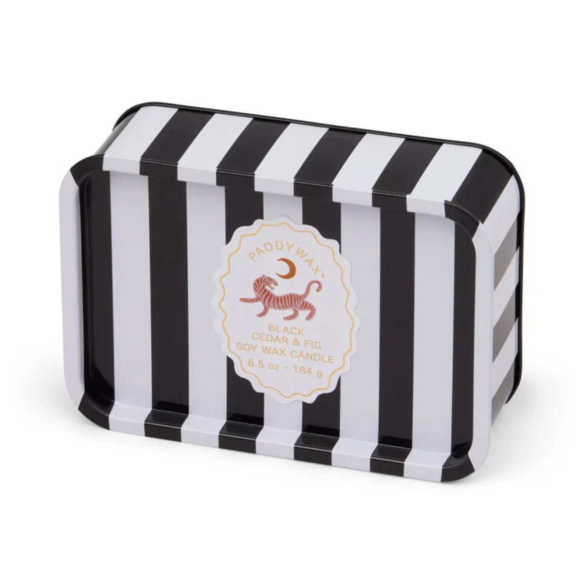 Adopo tin Black Cedar & Fig - 6.5 oz Tin Candle - Twirls + Twigs