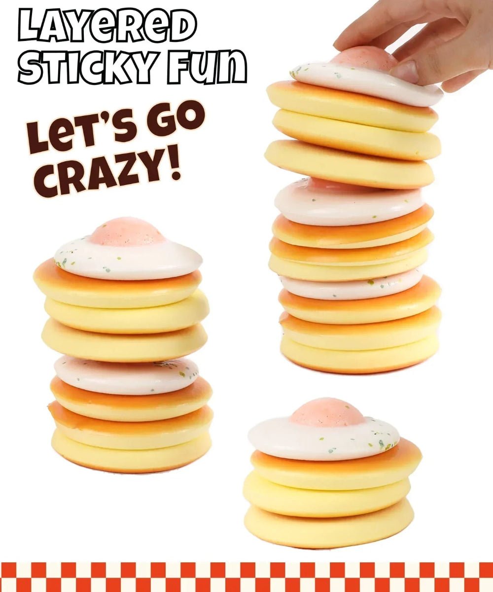Ultimate Stress Relief Squishy - Fluffy Egg Pancakes - Twirls + Twigs