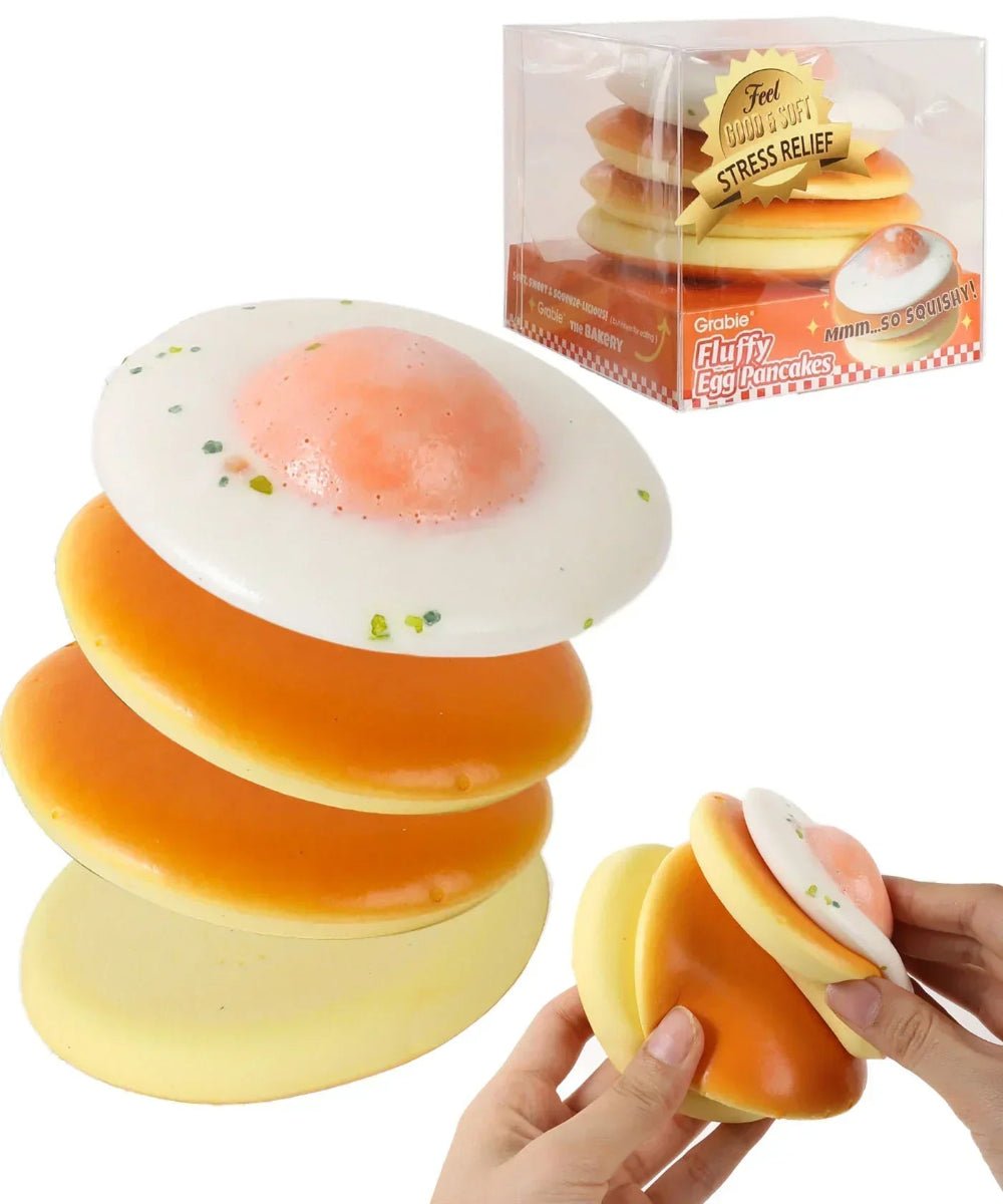 Ultimate Stress Relief Squishy - Fluffy Egg Pancakes - Twirls + Twigs