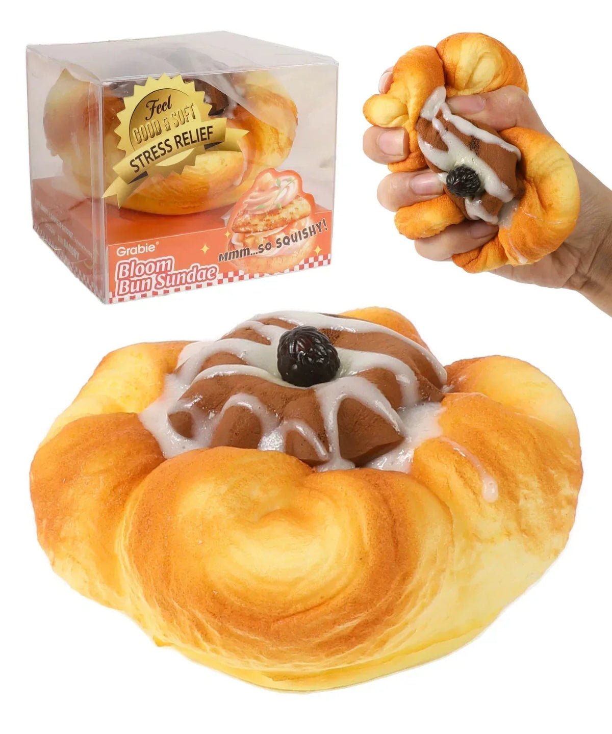 Ultimate Stress Relief Squishy - Bloom Bun Sundae - Twirls + Twigs